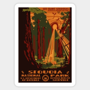 Sequoia National Park Poster Sticker